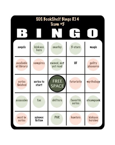 SOS book shelf bingo card