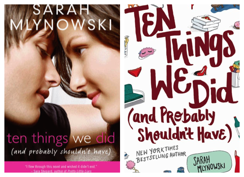ten things we did by sarah mlynowski cover change