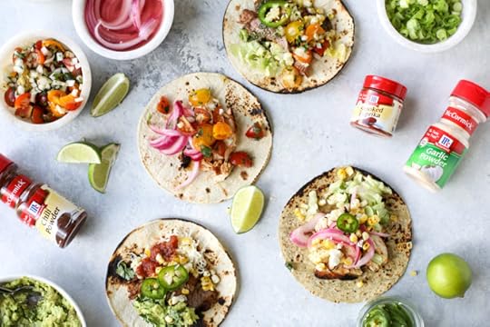 how to set up a taco bar for father's day I howsweeteats.com 