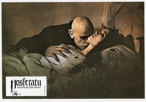 Klaus Kinski and Isabelle Adjani in Nosferatu, Phantom der Nacht (1979)