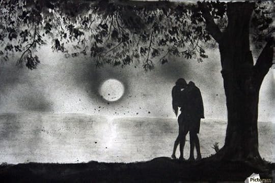 kissing under the tree: 