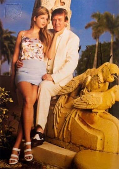 Ivanka on daddy's lap