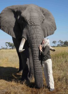 Lori Robinson at Living With Elephants Foundation in Botswana