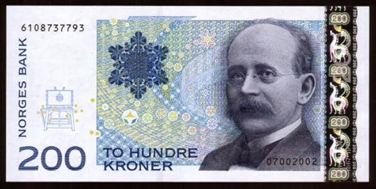 The 200 Kroner note feature Kristian Birkeland and his terella experiment.