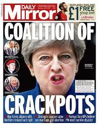 Image result for Theresa May/DUP alliance cartoons