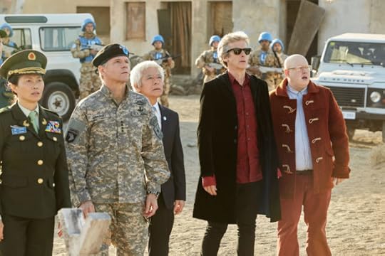WARNING: Embargoed for publication until 00:00:01 on 23/05/2017 - Programme Name: Doctor Who S10 - TX: 27/05/2017 - Episode: The Pyramid At The end Of The World (No. 7) - Picture Shows: ***EMBARGOED UNTIL 00:01hrs 23rd MAY 2017*** Xiaolian (DAPHNE CHEUNG), The Commander (NIGEL HASTINGS), Secretary General (TOGO IGAWA), The Doctor (PETER CAPALDI), Nardole (MATT LUCAS) - (C) BBC/BBC Worldwide - Photographer: Simon Ridgway