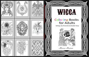 Wicca Coloring Books for Adults: Mythology, Goddes, Wiccan Colouring Therapy Anti-stress Relaxation