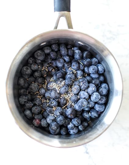easy blueberry lavender chia jam I howsweeteats.com 