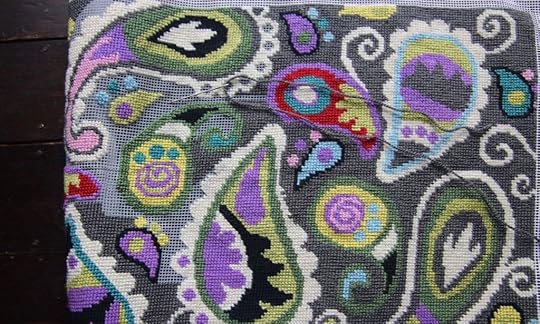 Paisley pillow cover.