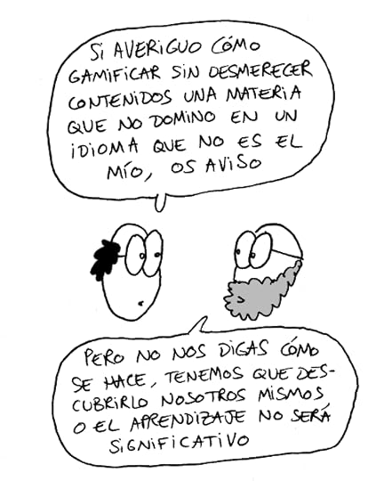 Viñeta de humor gráfico sobre lo complicado que es estar al día con las nuevas tendencias pedagógicas new age.