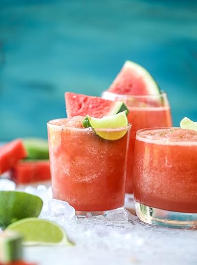 frozen watermelon lime agua fresca I howsweeteats.com