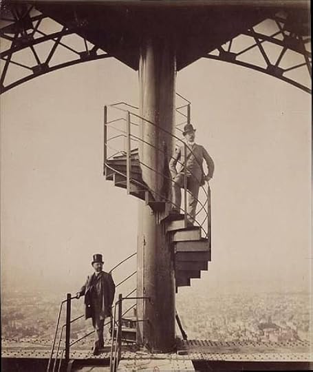 Gustave Eiffel at the Eiffel Tower,1889 by Neurdein frères