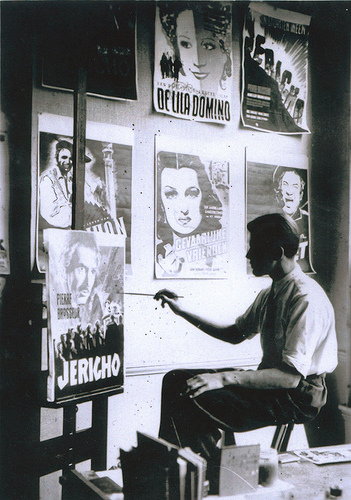 Ad Werner in his studio