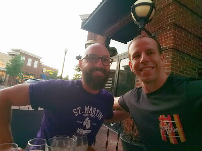 My good college friend and I catching up in Alexandria, Virginia