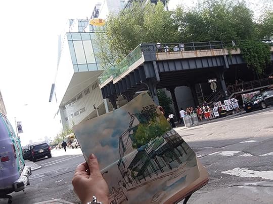 Architecture Sketching Whitney Museum