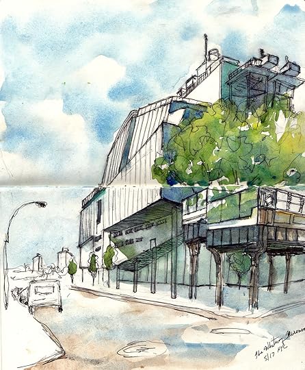 Architecture Sketching Whitney Museum