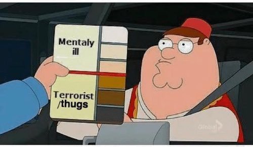 Family guy terrorism v mentally ill