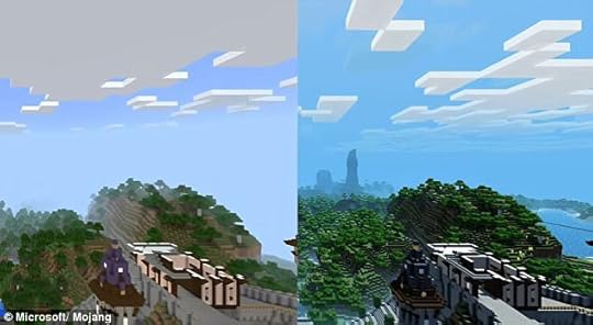 The new graphics (right) and effects are still a work in progress, ‘so don't be surprised if textures or effects change - and get even super duperer - before release (left is older graphics)