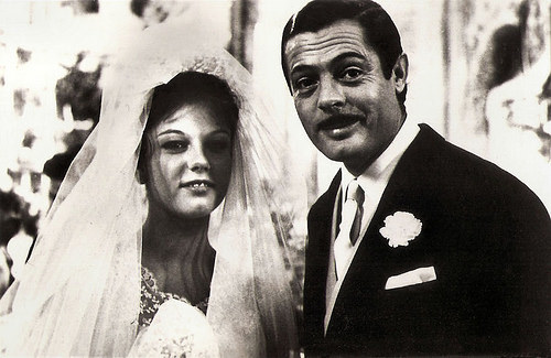 Stefania Sandrelli and Marcello Mastroianni in Divorzio all'italiana (1961)