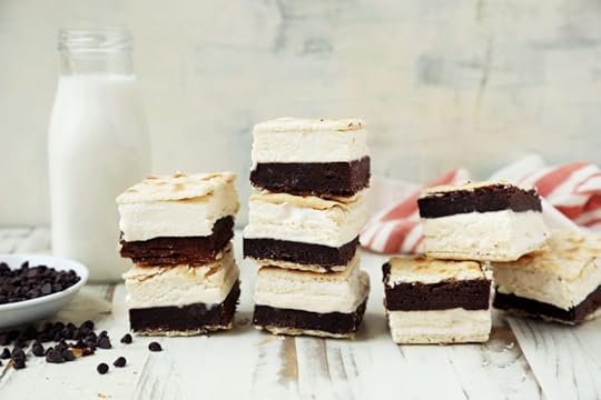 Saltine Cracker-Brownie Ice Cream Sandwiches