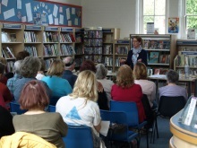 Crime author Pauline Rowson at Bishops Waltham Library