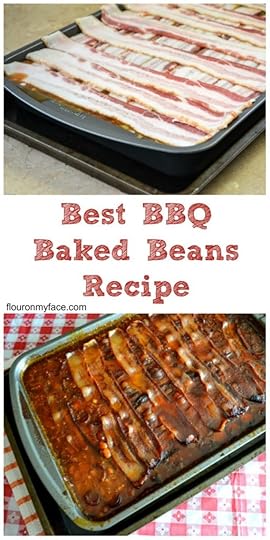 Best BBQ Baked Beans recipe you will ever make. They will be coming back for more everytime via flouronmyface.com