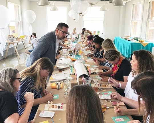 Painting Paint-by-Number Postcards - Knock Knock Blog