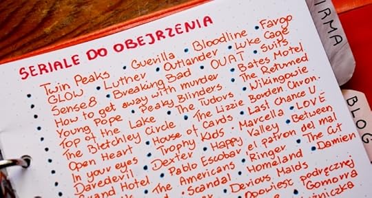kreatywa bullet journal rozpiska seriali