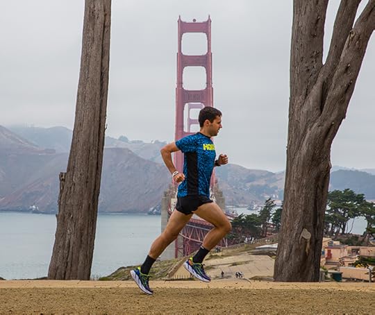 Ultrarunner Pete Kostelnick, shown here during a training run, set out from San Francisco with the intent of running across the U.S. in record time. Photo: Justin Britton/Hoka One One 