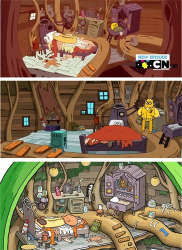 Adventure Time Finn and Jake's House bedroom