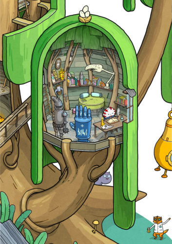 Adventure Time Finn and Jake's House den