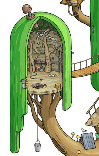 Adventure Time Finn and Jake's House prison cell