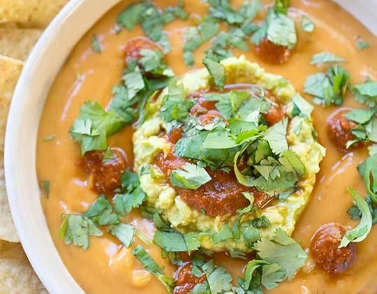 Vegan Torchy's Queso Copycat Made with Potato and Homemade Rojo Sauce!