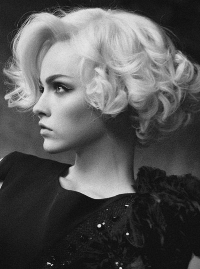 Image result for vintage short curly hair