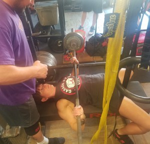 AnnieLori Thompson training at Jobe's Steel Jungle