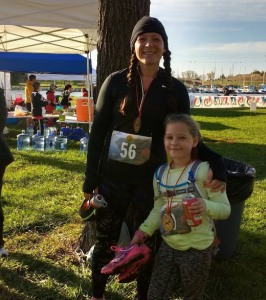 AnnieLori Thompson and her daughter after a trail run