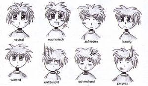 Manga emotions