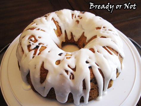 Bready or Not: Blueberry Pound Cake with Lemon Glaze 