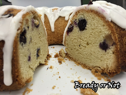 Bready or Not: Blueberry Pound Cake with Lemon Glaze 