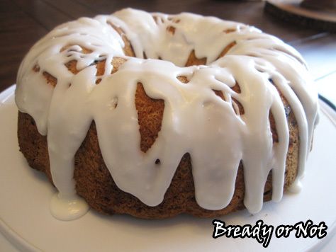 Bready or Not: Blueberry Pound Cake with Lemon Glaze 