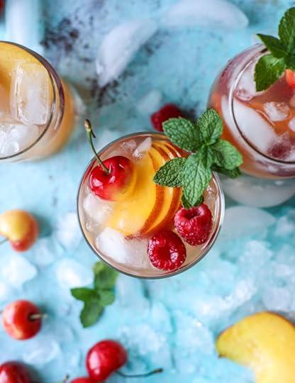 sparkling peach cider I howsweeteats.com