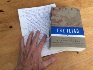 The Iliad, with notes, and my hand