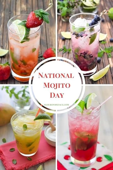 National Mojito Day - celebrate this cocktail holiday with one of these fruity Mojito recipe via flouronmyface.com