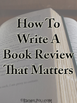How To Write a Book Review that Matters