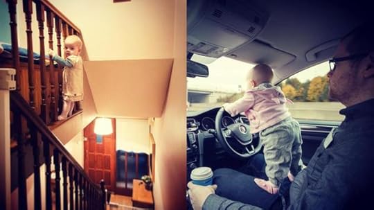 You'll be relieved to hear these were Photoshopped. No babies were harmed in the taking of these photos.