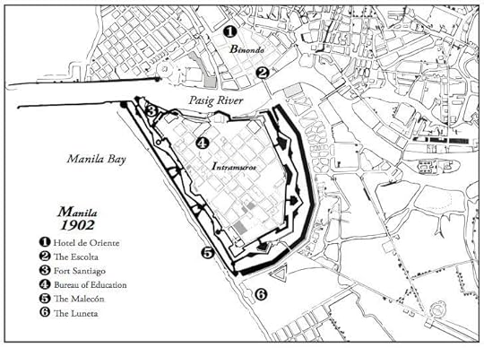 Manila map 1902 for Sugar Sun steamy historical romance series by author Jennifer Hallock. Serious history. Serious sex. Happily ever after.