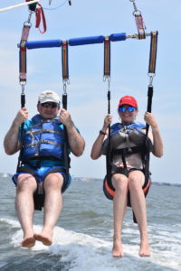 Parasailing with Renee