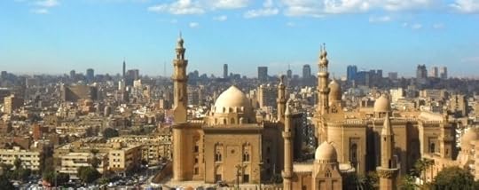 Cairo and the Sultan Hassan Mosque in foreground
