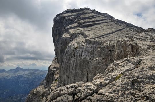 Craggy mountain outcropping