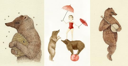 Three paintings by Julianna Swaney